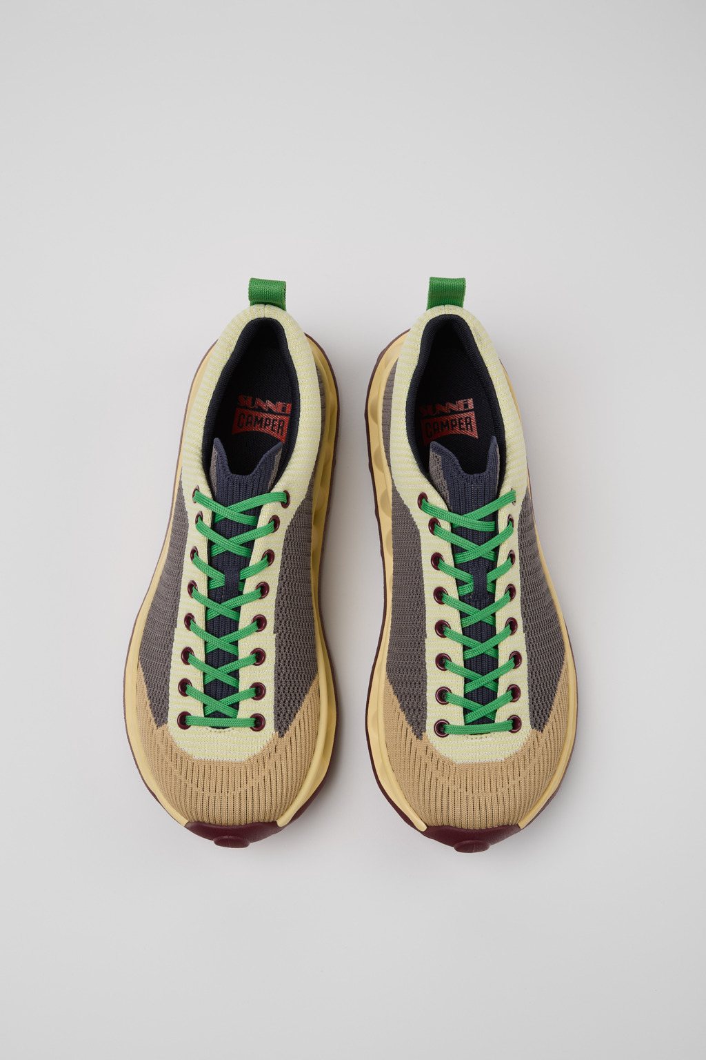 ★Camper X Sunnei★(W)Pelotissima Sneakers★Yellow Beige Camper X Sunnei Pelotissima Sneakers In Yellow - 9% Off