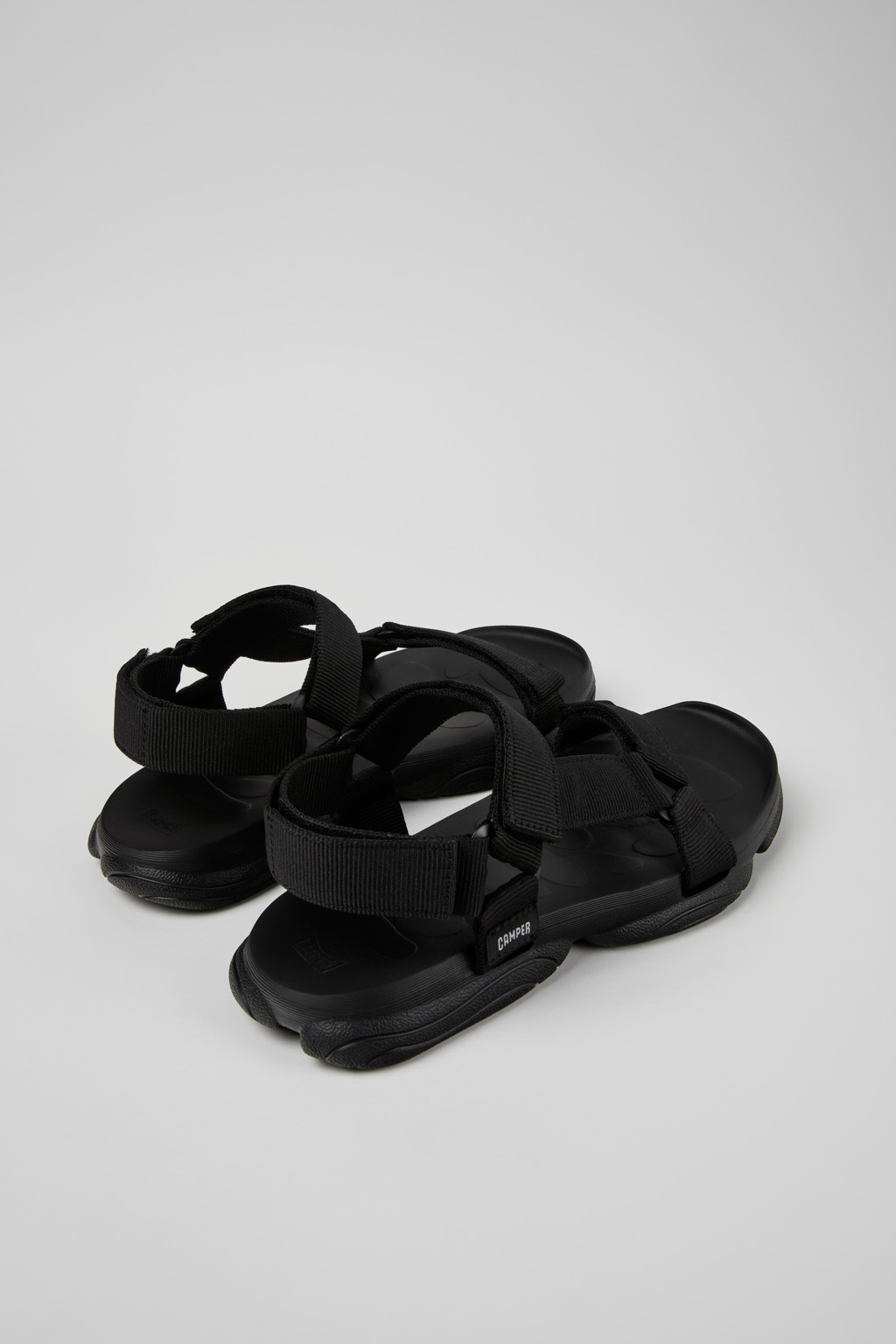 【関税込み】Corset Sandals - Carel - Canvas - Black AC HEELED SANDALS - courrèges