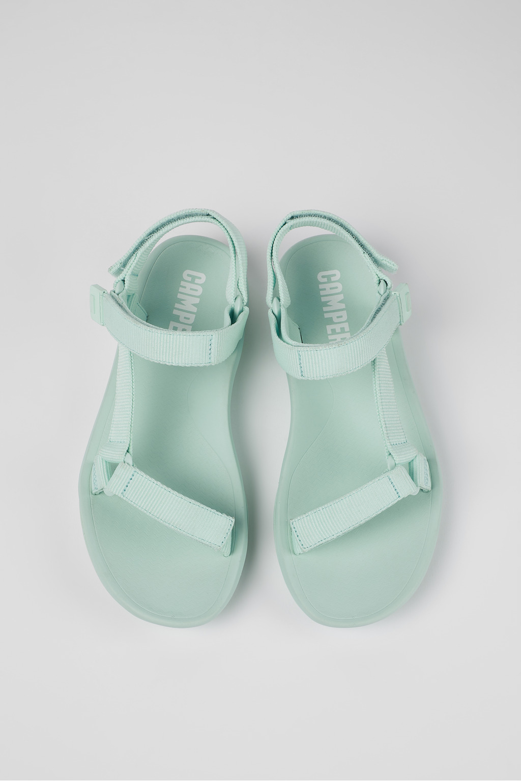 シューズ・サンダルその他 CAMPER Woman Flat sandals Blue K200958-024 MATCH 0 match Blue Sandals for Women - Spring/Summer collection