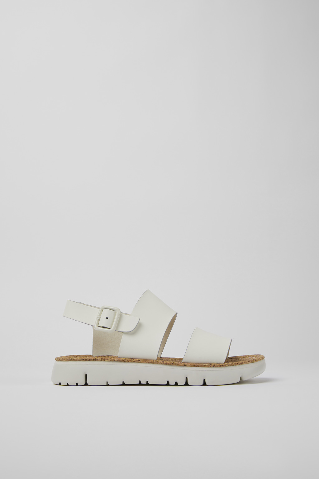 ★Camper★(W)Oruga Up Leather Platform Sandals★White oruga White Sandals for Women - Spring/Summer collection