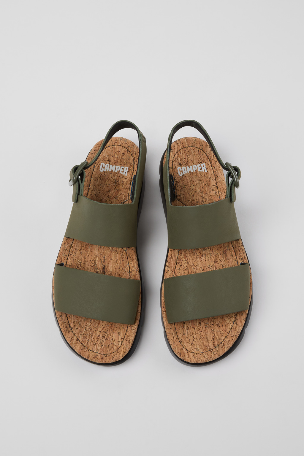 oruga Green Sandals for Women - Autumn / Winter collection