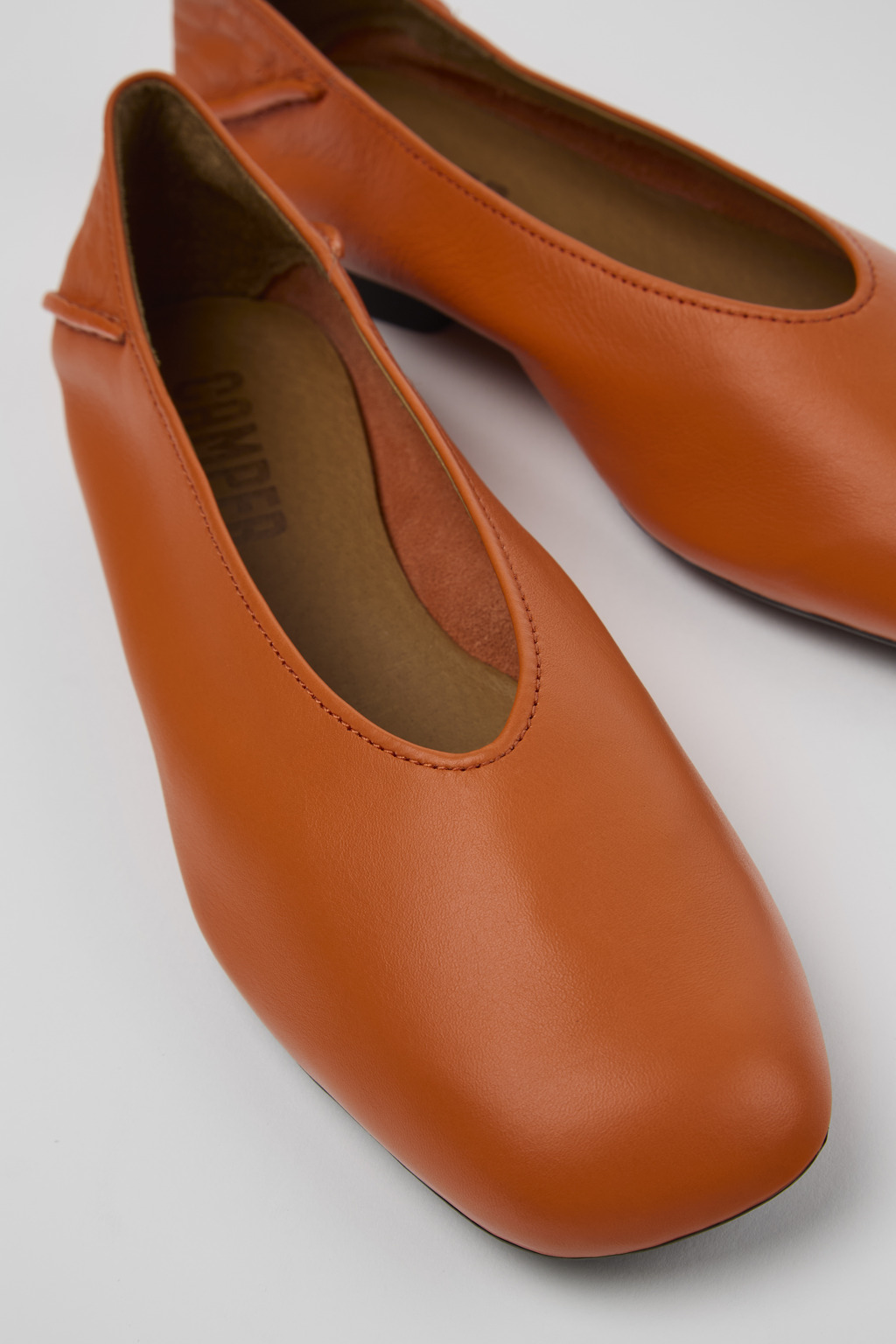 Orange flats shoes best sale