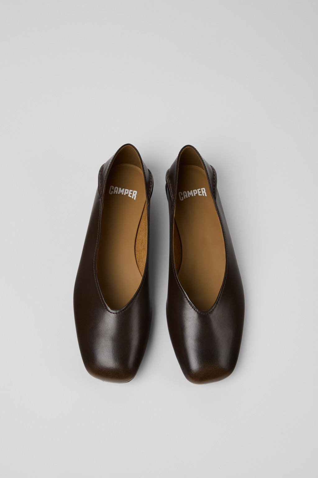 Casi Casi Brown Ballerinas for Women - Autumn / Winter collection