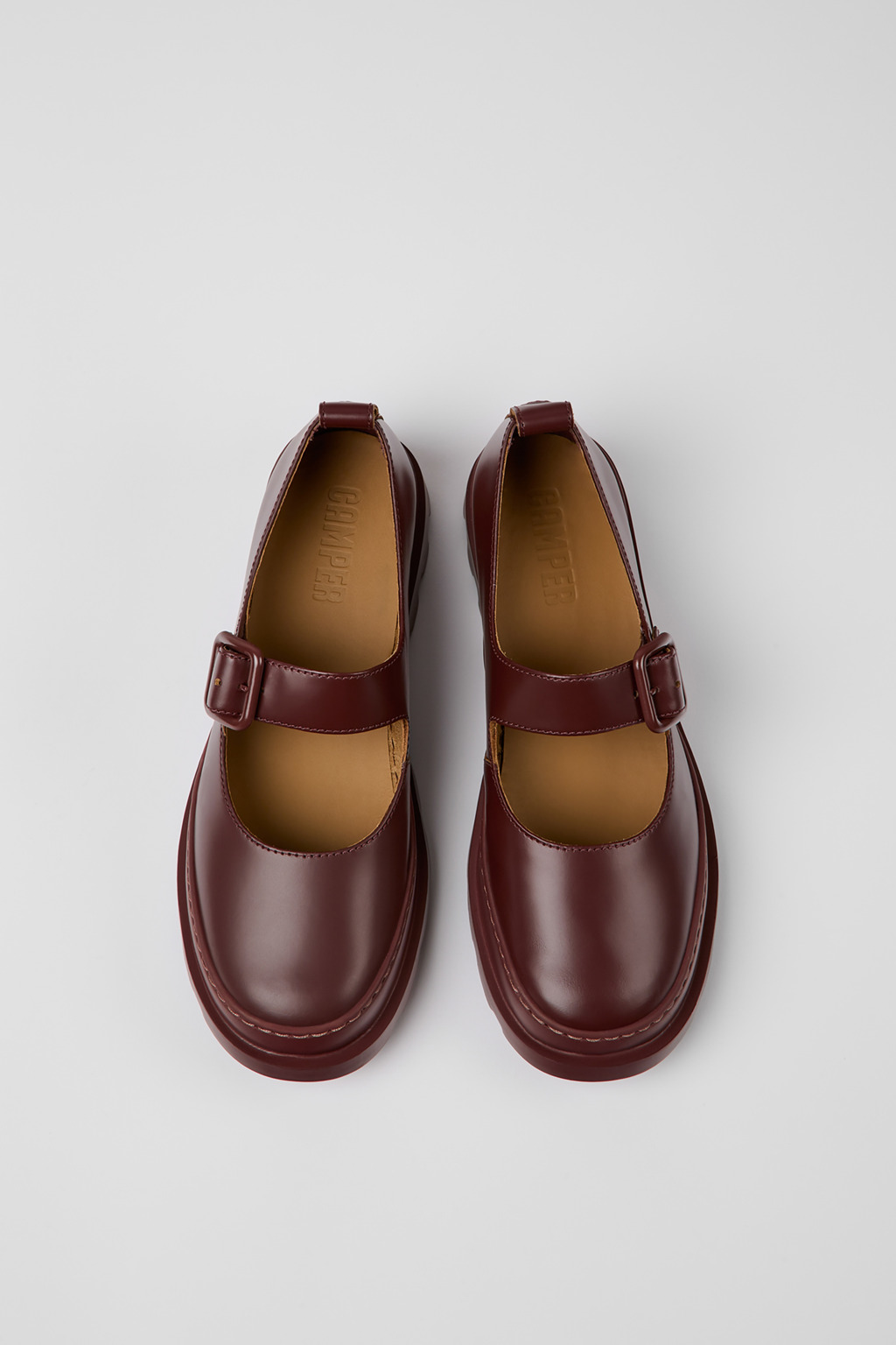 フラットシューズ CAMPER Woman Ballet flats Burgundy K201433-004 BRUTUS 0 Brutus Burgundy Formal Shoes for Women - Spring/Summer