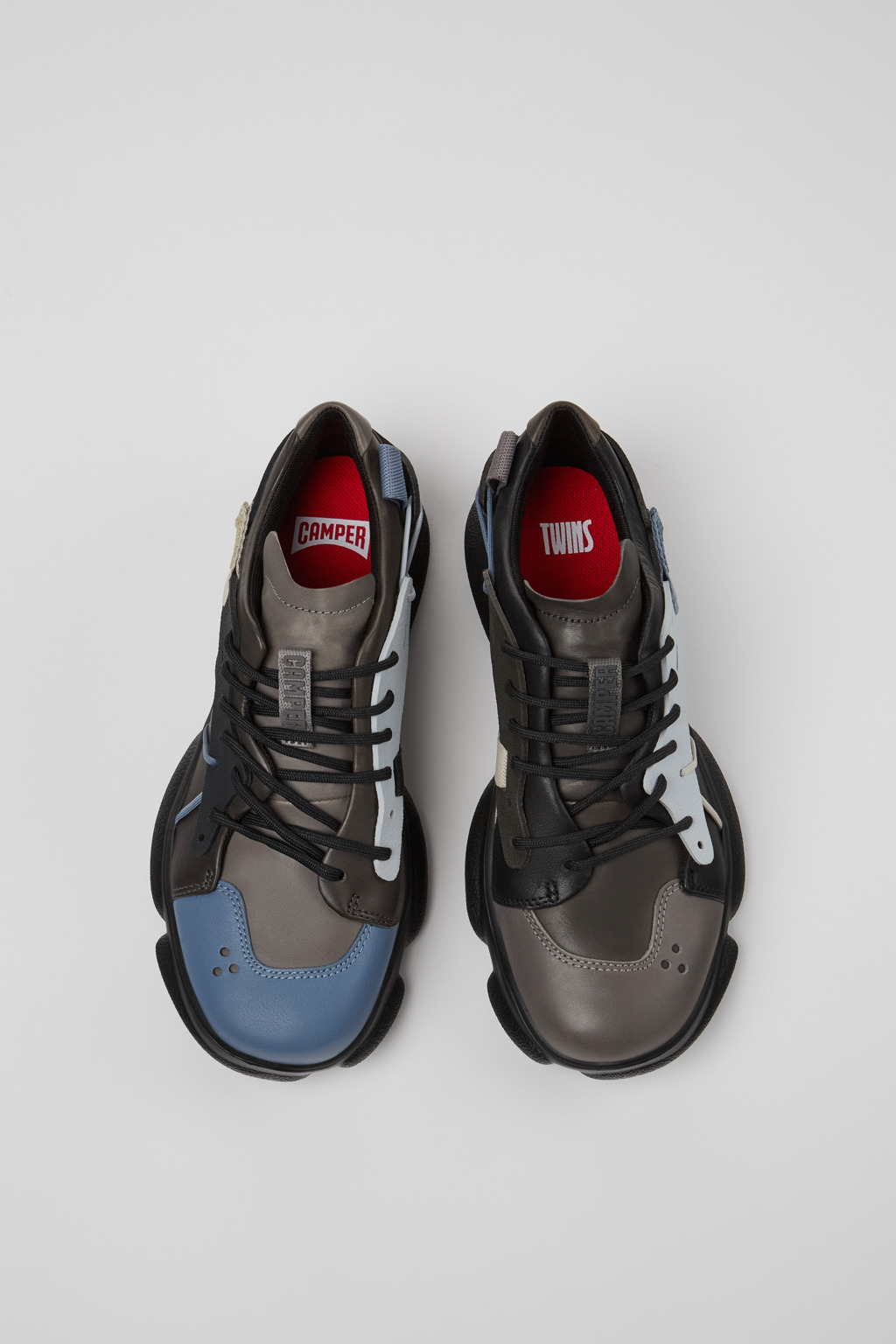 CAMPER TWINS レザーバイカラーシューズ　37/23.5 美品 K201439-028_CF.jpg