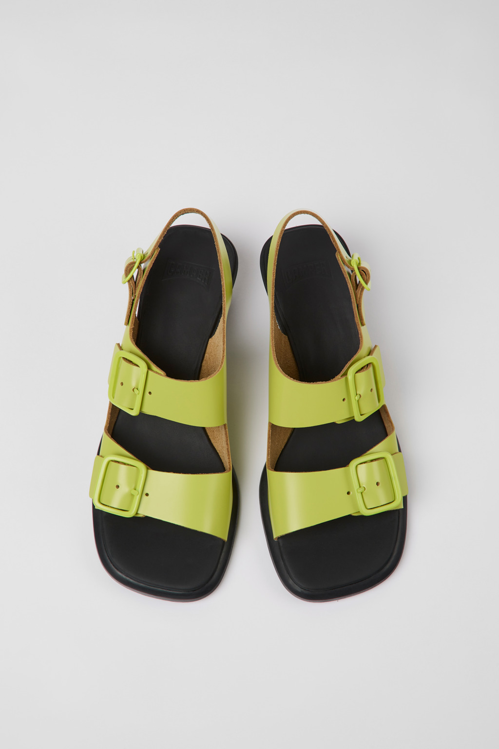 Dina Green Sandals for Women - Fall/Winter collection - Camper Spain