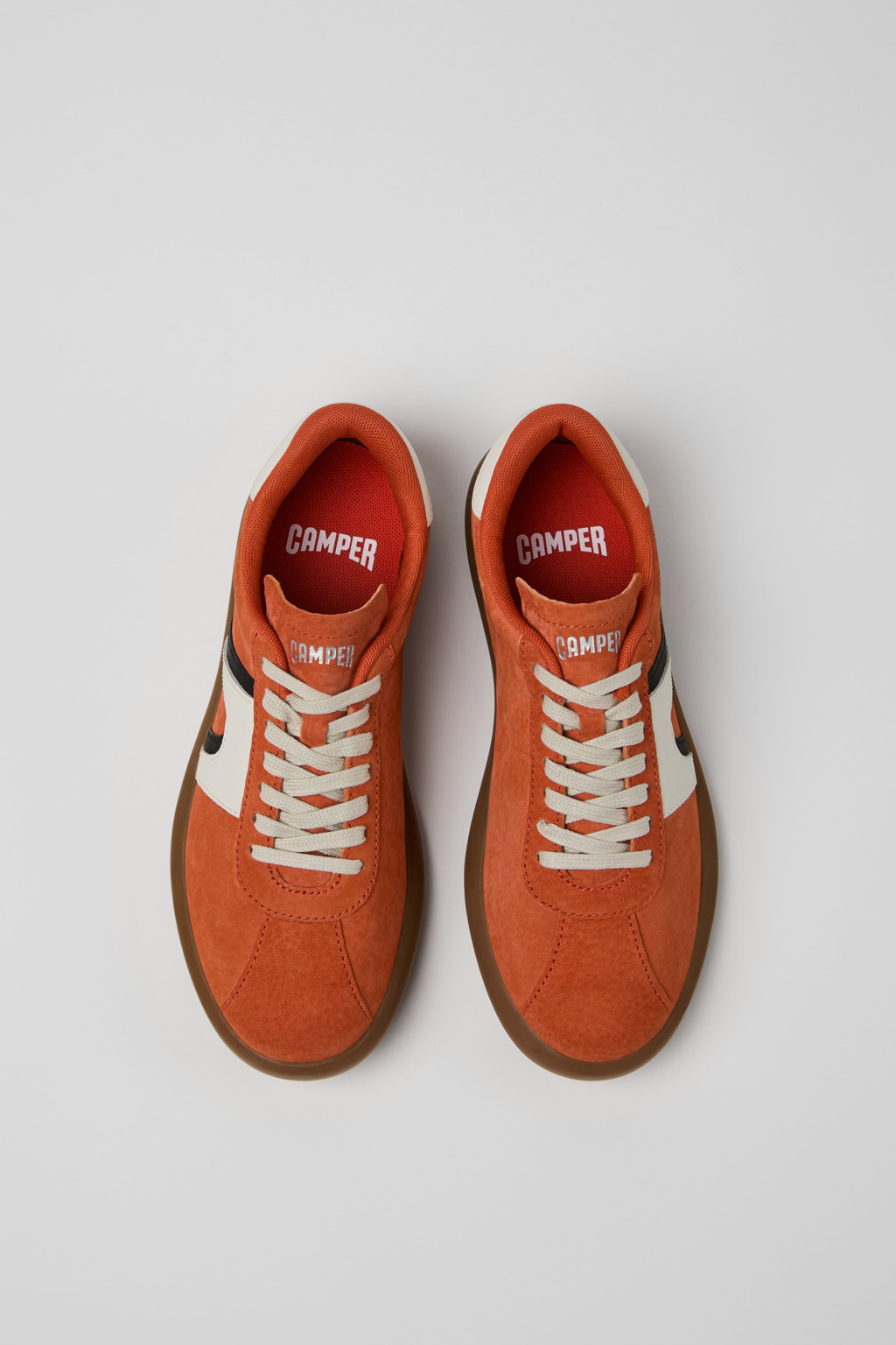 【CAMPER】レザースニーカー　ディープオレンジ K201608-020_CF.jpg