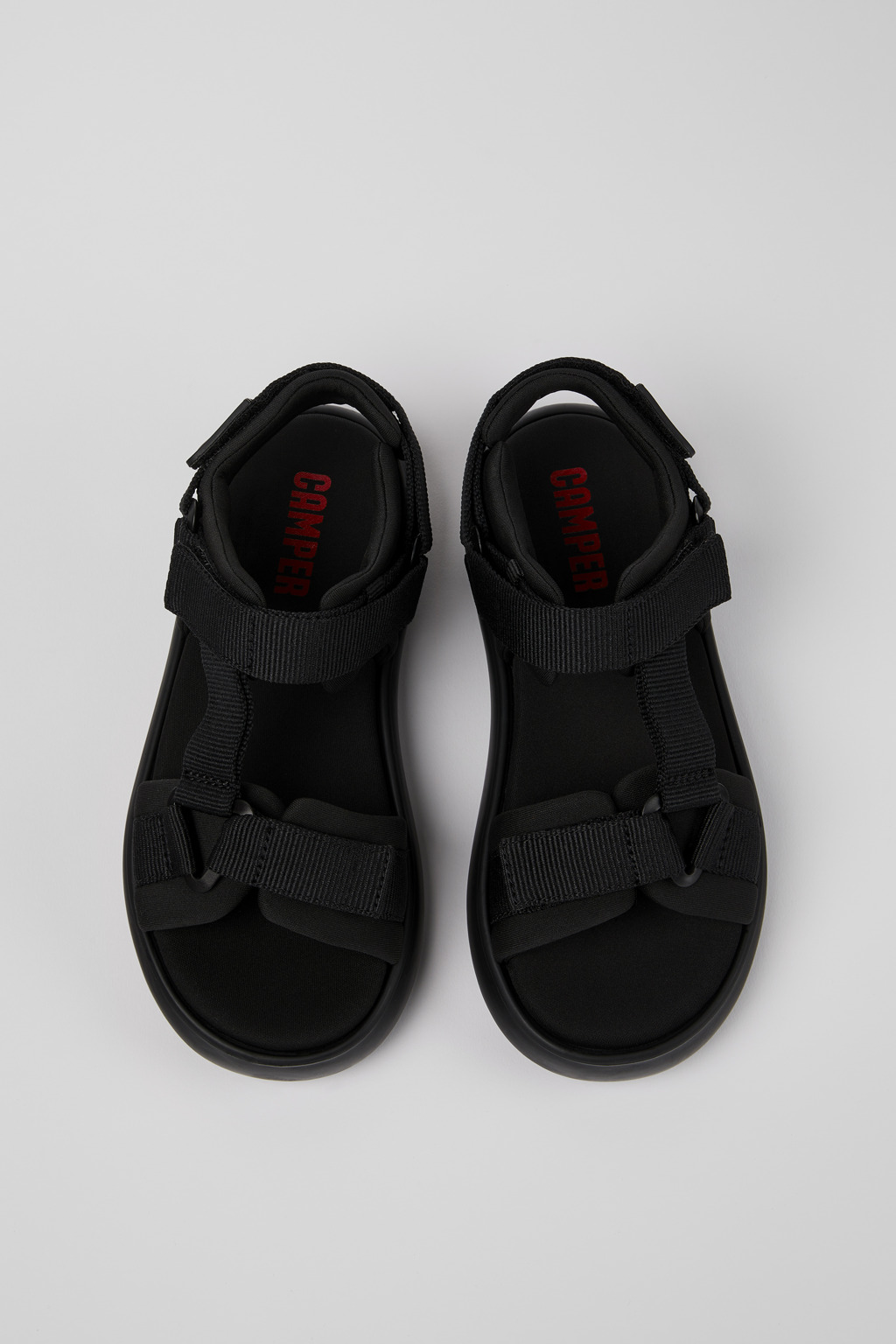 CAMPER｜SANDALS (Pelotas Flota (K201618-001)) Pelotas Black Sandals for Women - Spring/Summer collection