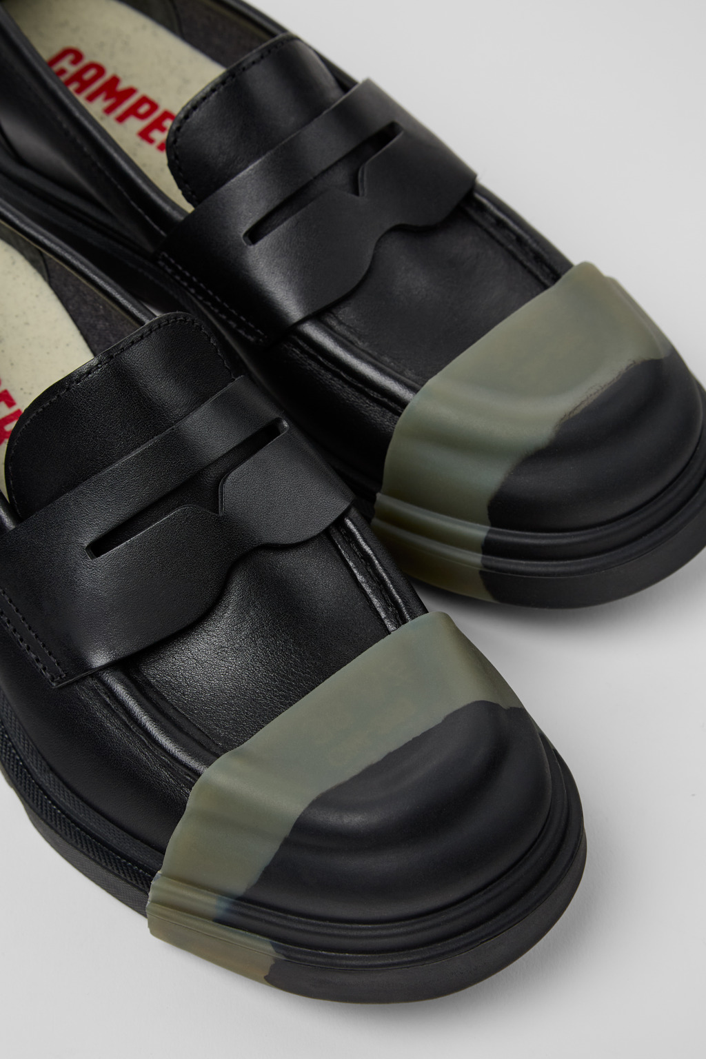 ローファー・オックスフォード CAMPER Woman Loafers Black K201633-006 JUNCTION 0 Junction Black Formal Shoes for Women - Spring/Summer