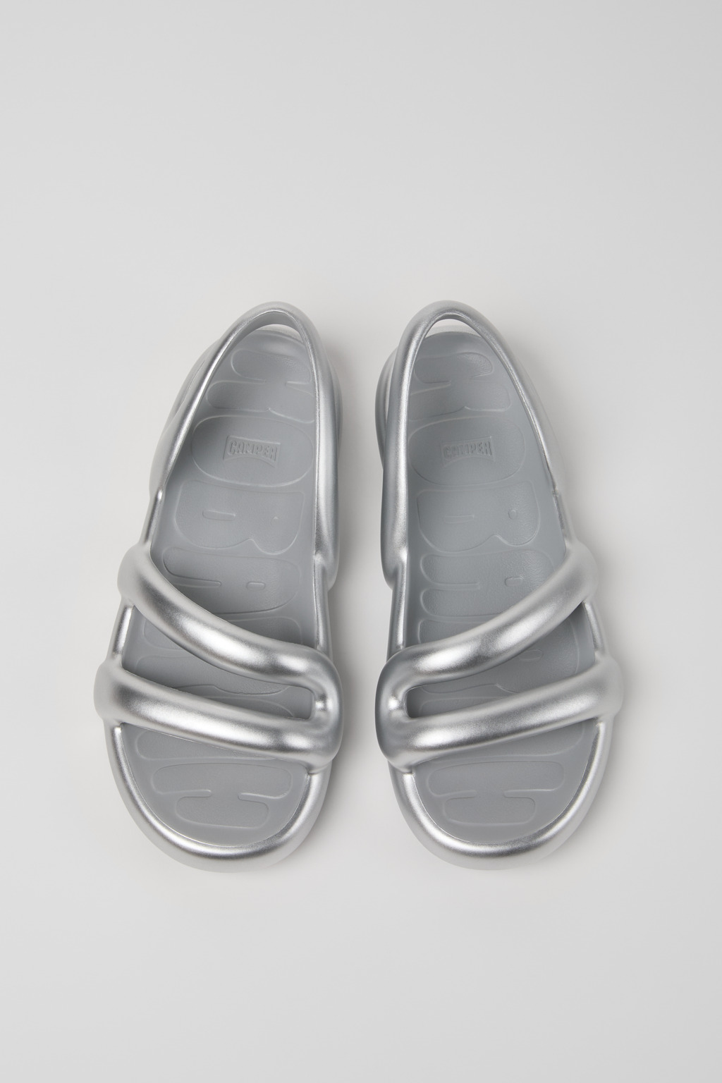 シューズ・サンダルその他 CAMPER Woman Flat sandals White K201636-013 KOBARAH Kobarah White Sandals for Women - Spring/Summer collection