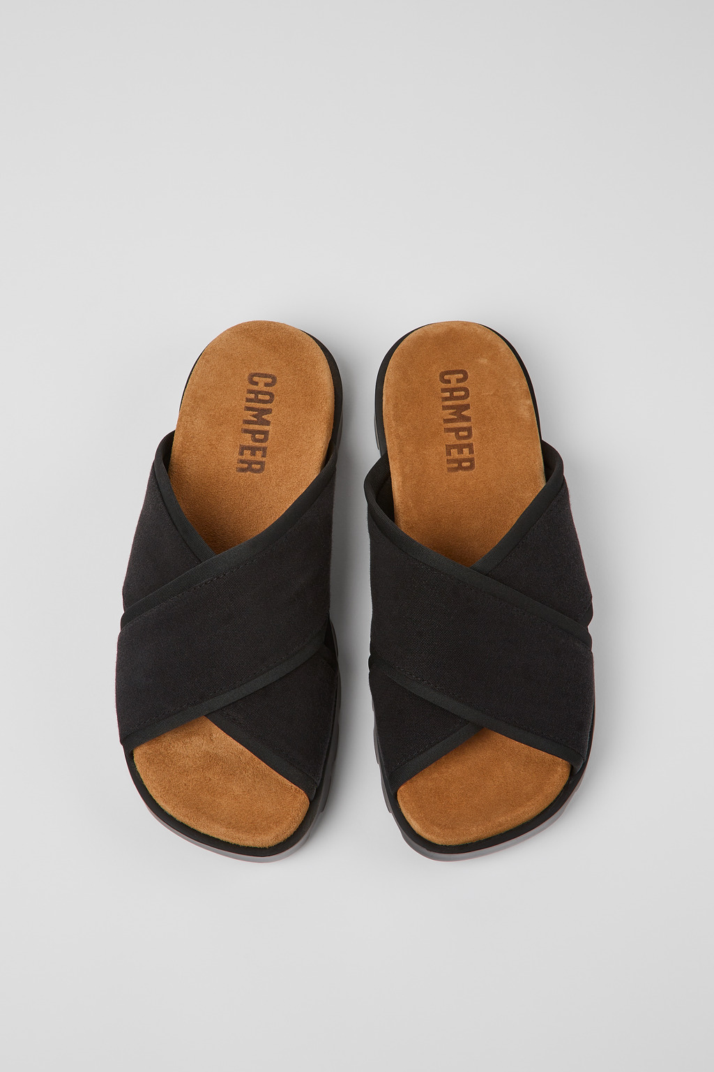 【美品】 CAMPER Brutus Sandal Black 24cm Brutus Black Sandals for Men - Spring/Summer collection