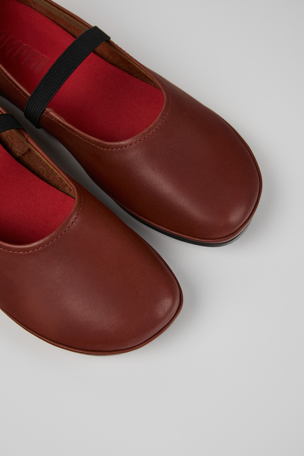 バレエ CAMPER leather ballet shoes Twins Black Formal Shoes for Women - Spring/Summer