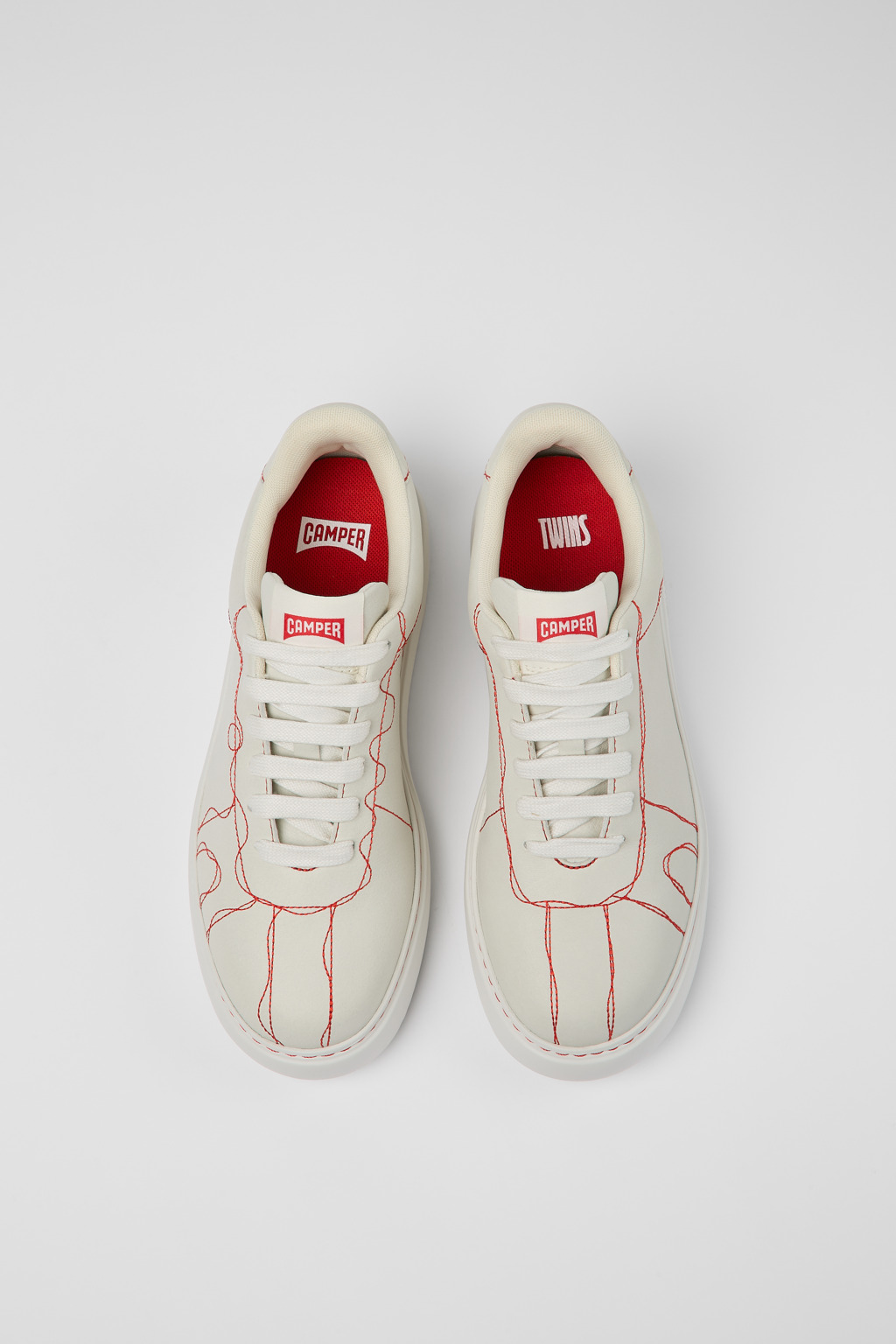 Twins White Sneakers for Women - FallWinter collection - Camper USA