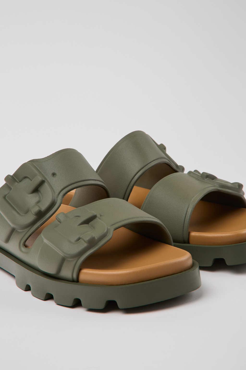 サンダル・ミュール CAMPER Women Sandals K201792 BRUTUS 004 Green K201792-004_DF.jpg