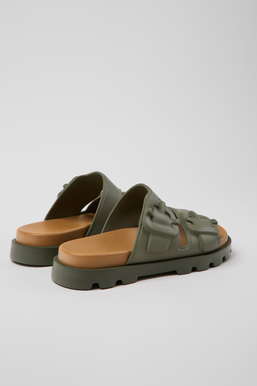 サンダル・ミュール CAMPER Women Sandals K201792 BRUTUS 004 Green Brutus Green Sandals for Women - Spring/Summer collection