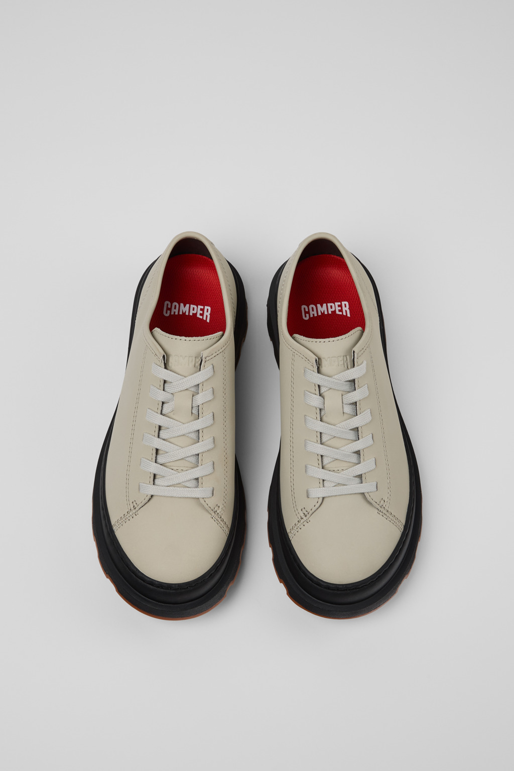 ローファー・オックスフォード CAMPER Woman Oxford shoes Beige K201436-003 BRUTUS TREK 0 Brutus Beige Formal Shoes for Women - Spring/Summer