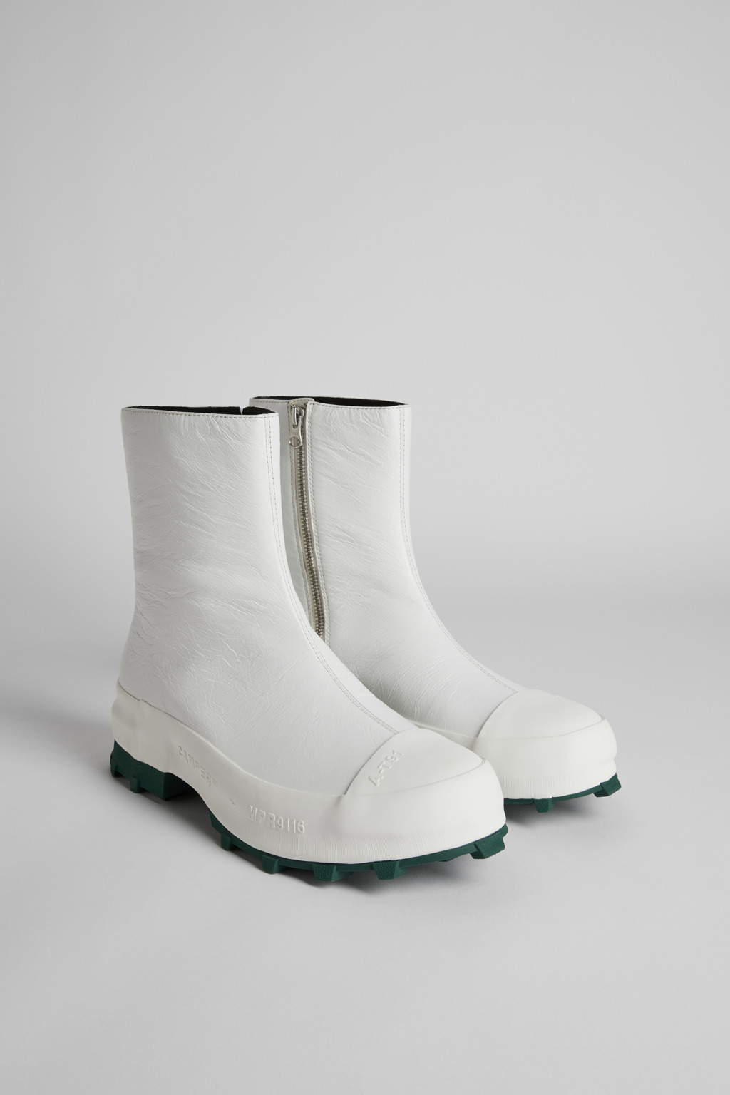 Tracktori White Ankle Boots for Men - Fall/Winter collection - Camper