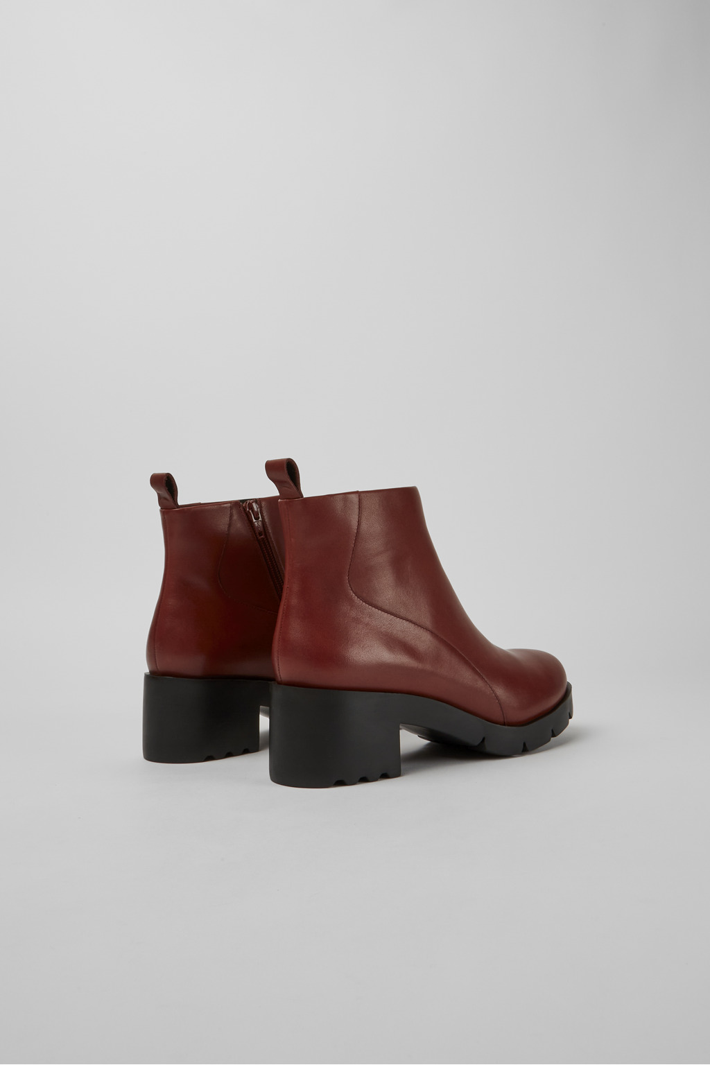 [RECTO] / ☆ 24FW CASSANDRA ANKLE BOOTS / RED BROWN Ankle embroidery brown bootie | Cuadra