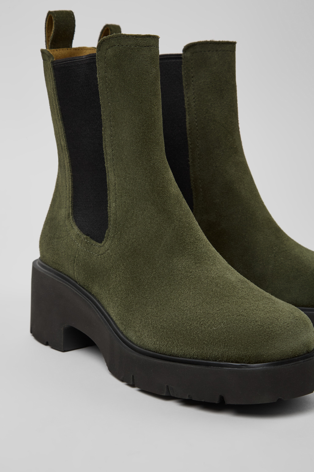 ショートブーツ・ブーティ CAMPER Woman Flat ankle boots Green K400575-014 MILAH 0 K400575-014_DF.jpg