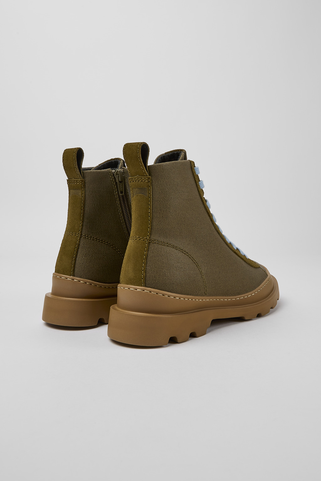 ショートブーツ・ブーティ CAMPER Woman Flat ankle boots Blue K400325-047 BRUTUS Brutus Green Ankle Boots for Women - Spring/Summer