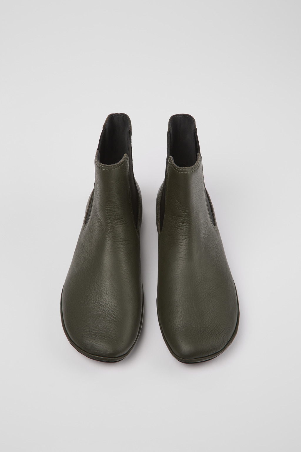 Olive green ankle boots womens best sale