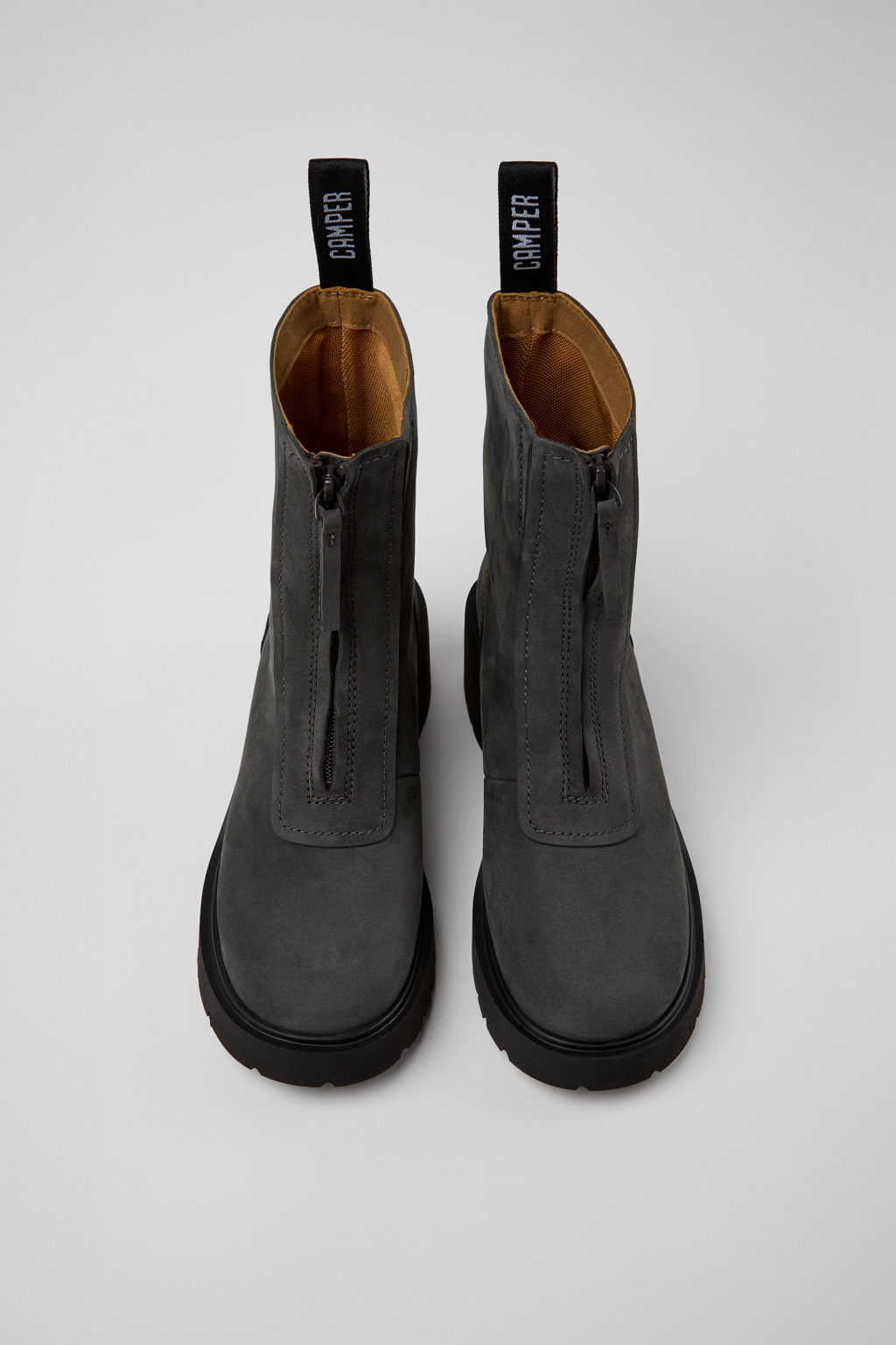 ショートブーツ・ブーティ CAMPER Woman Flat ankle boots Grey K400577-010 MILAH 0 Camper Outlet: Shoes woman - Grey | Camper flat ankle boots