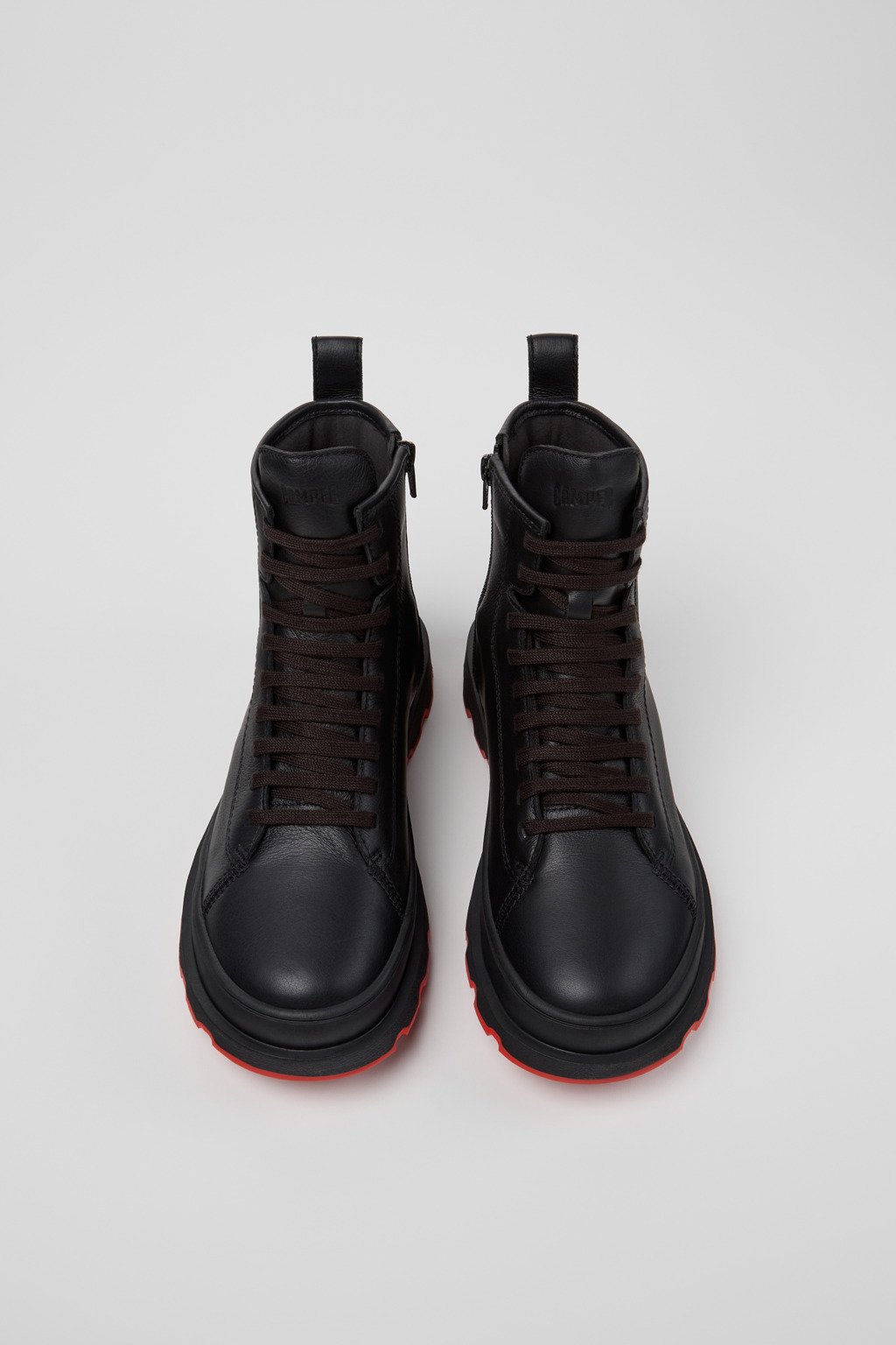 今季/ Camper / Brutus+ / ブラックサイドゴアブーツ レザー Brutus Black Ankle Boots for Women - Autumn / Winter collection