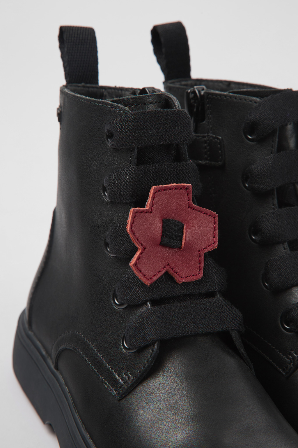 MTOR CAMPER - NIKI Twins アンクルブーツ ブラック Twins Black Boots for Kids - Spring/Summer collection