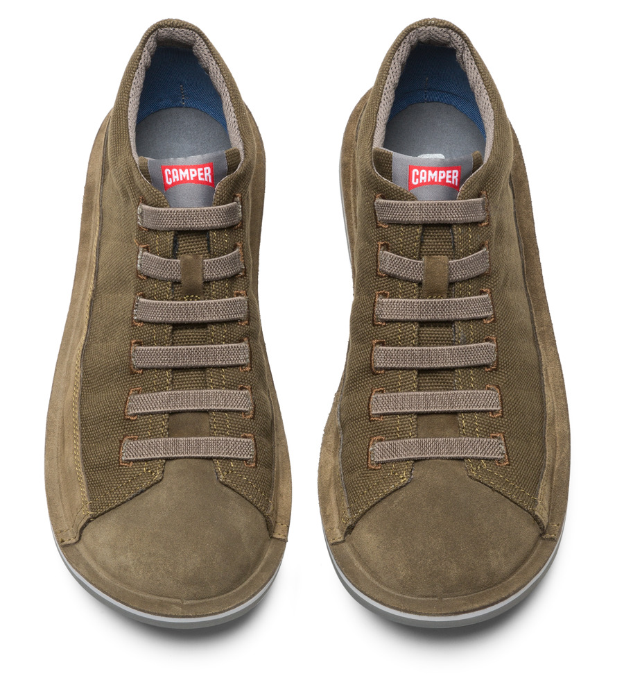 camper beetle green casual shoes men 36791-039