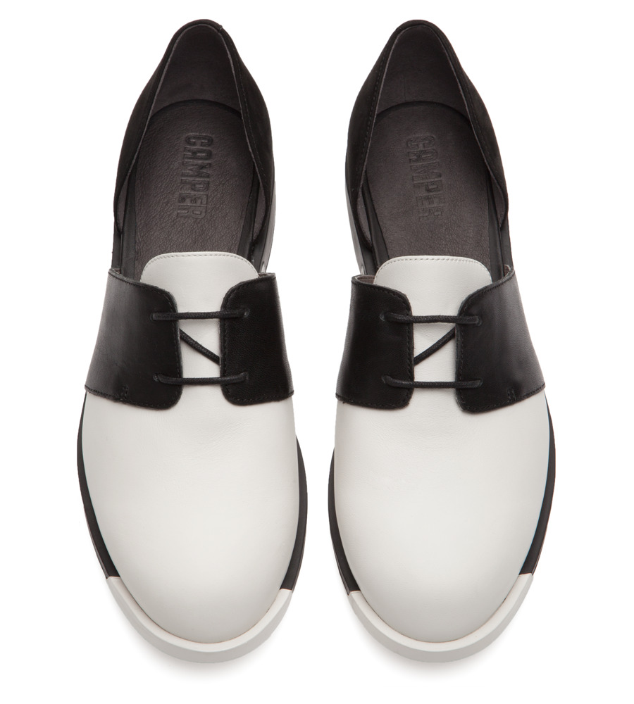 Camper Bowie K200202 Mocassino Donna - Elegante E Giocoso, Design Classico Maschile In Chiave Femminile, Colore Nero