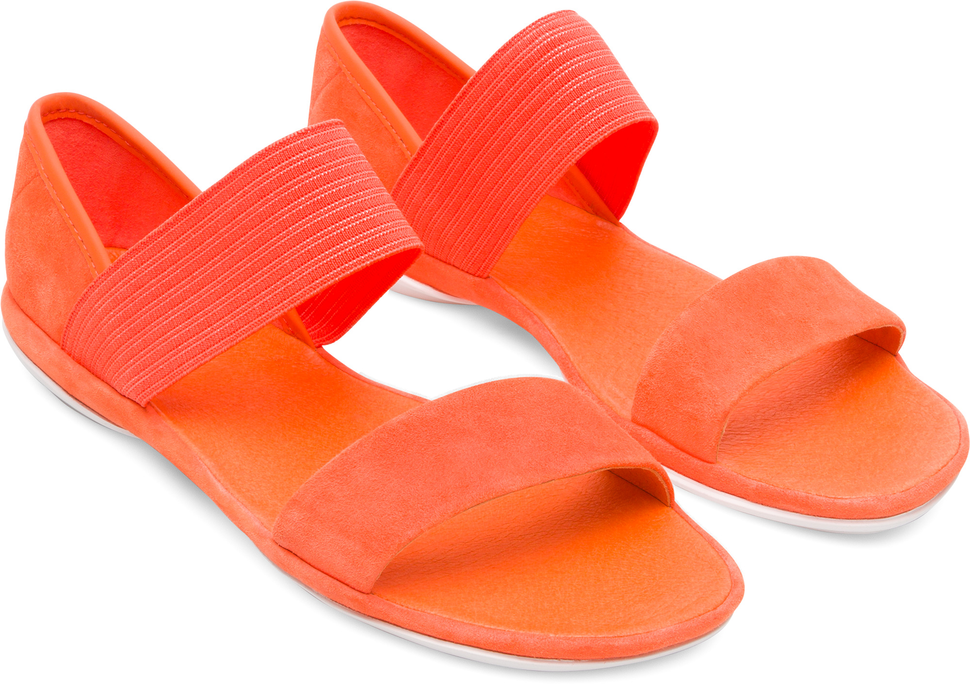 Pre-owned Camper Right 21735-059 Sandalen Damen Orange