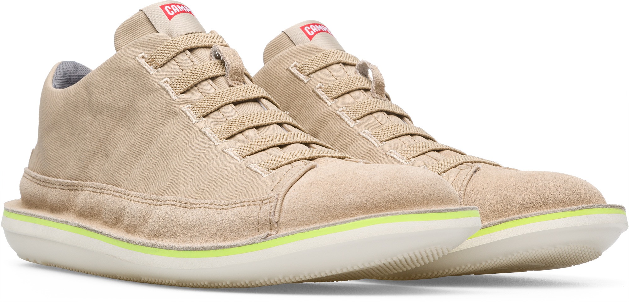 Pre-owned Camper Beetle 36791-050 Sneaker Herren Beige