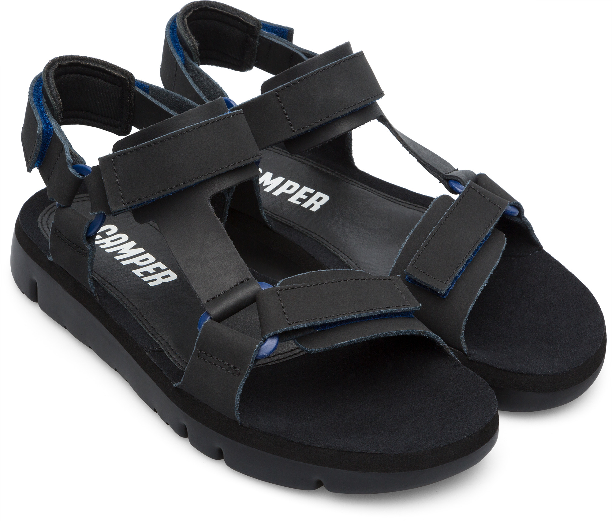 Pre-owned Camper Oruga K100416-005 Sandalen Herren Schwarz