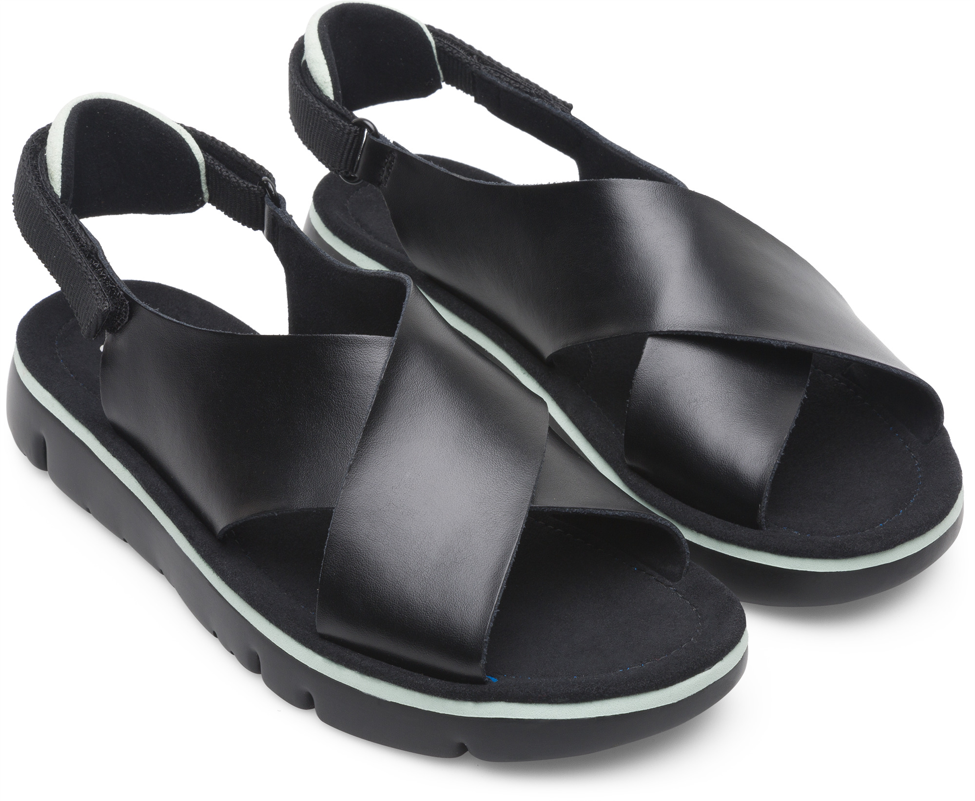 Pre-owned Camper Oruga K200157-014 Sandalen Damen Schwarz | ModeSens