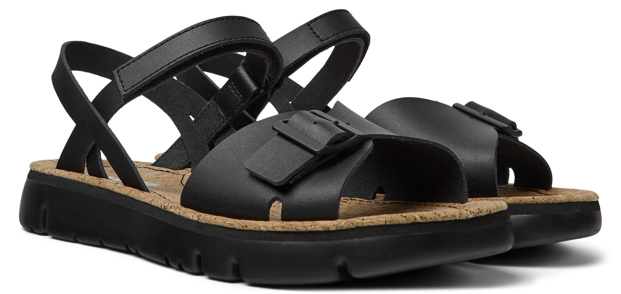 Pre-owned Camper Oruga K200631-003 Sandalen Damen Schwarz