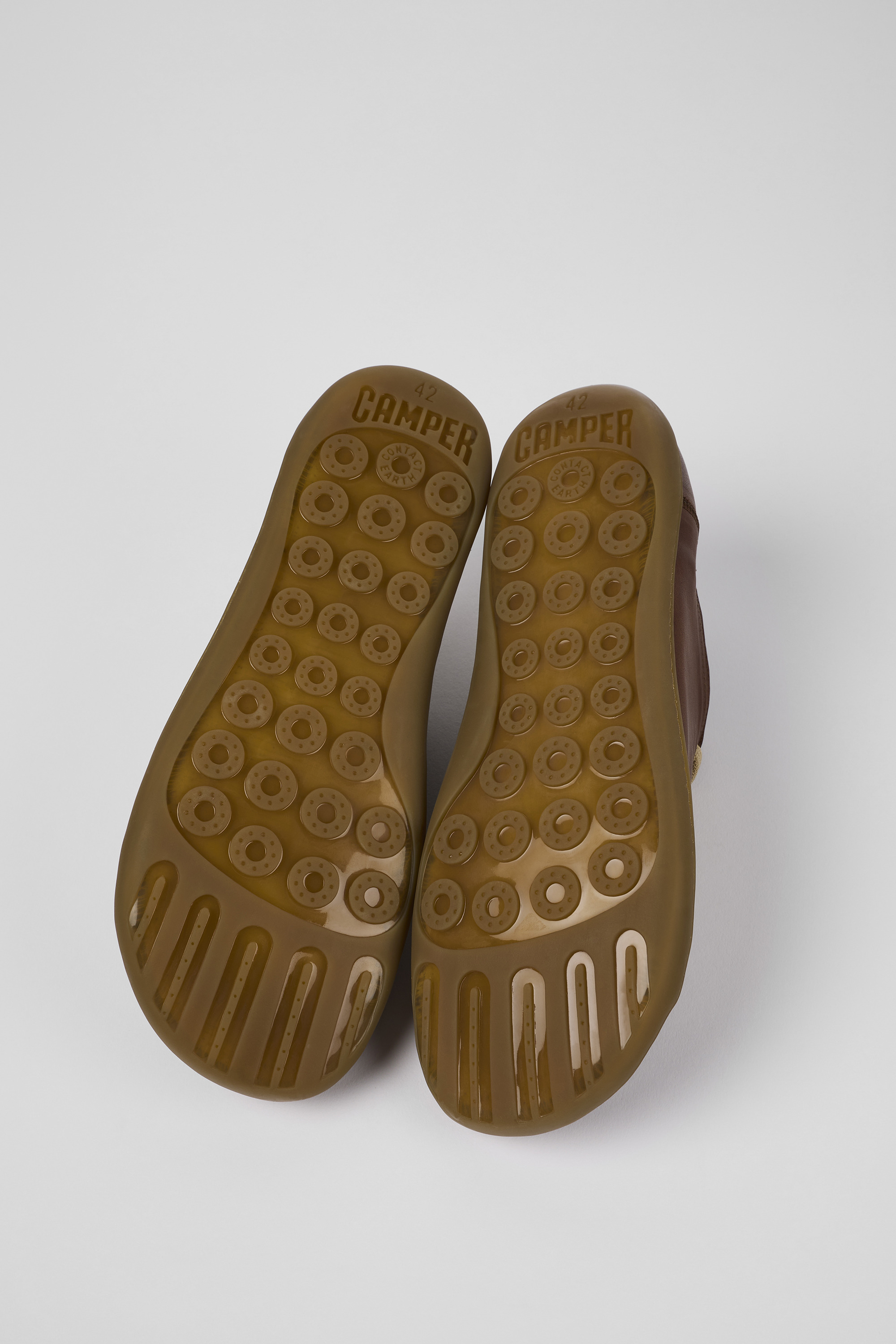 Camper Peu Cami In Dark Brown  Mens Slip on Elasticated Comfort Shoes –  4feetshoes